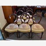 Set Balloon back Chairs | Period: Victorian 1860 | Material: Walnut