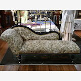 Pine Chaise longue | Period: Victorian c1890 | Material: Pine