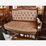 Two-seater Settee | Period: Edwardian c1910 | Material: Walnut