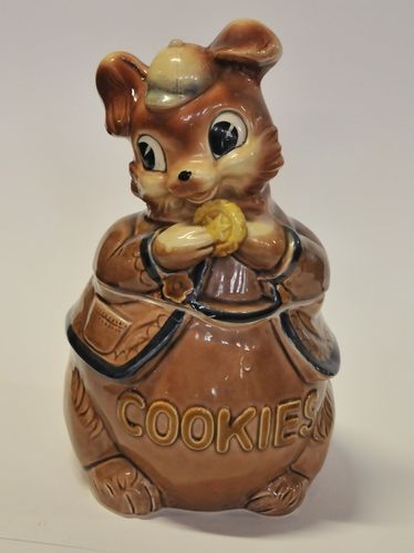 Squirrel Cookie Jar | Period: 1960s | Material: Porcelain