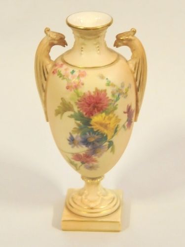 Royal Worcester 2 Handled Vase | Period: c1900 | Make: Royal Worcester | Material: Porcelain
