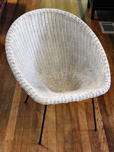Retro Saucer Chair | Period: Retro c1950s | Material: Cane with Metal Legs