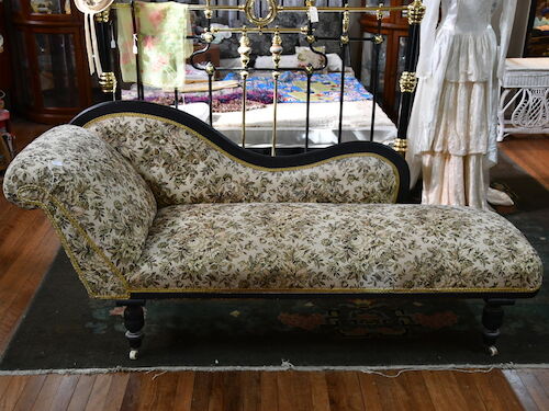 Pine Chaise longue | Period: Victorian c1890 | Material: Pine