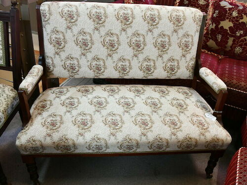 Two-seater Settee | Period: Edwardian c1910 | Material: Timber frame