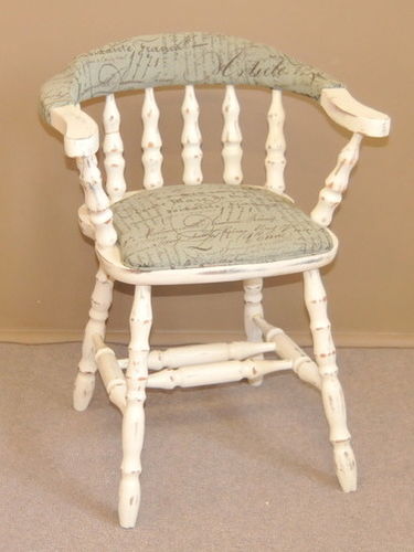 Captain's Chair | Period: Retro c1970 | Material: White painted timber