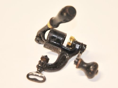 Cartridge Reloader | Period: Victorian c1900 | Material: Brass & iron, timber knobs